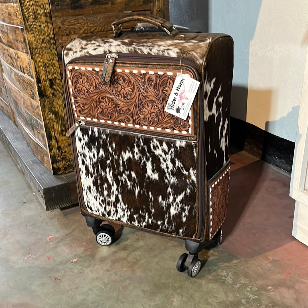 Cowhide Carry On Suitcase