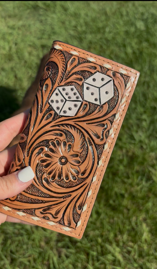 Double dice men’s wallet